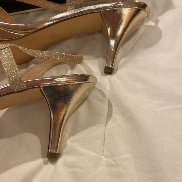 I. Miller Nannett Platino Champagne Heels, Size 8.5 M, VGUC, Sparkle, in box - Picture 6 of 9